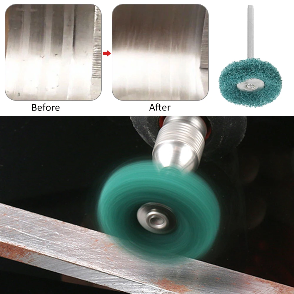 50/100pcs Buffing Wheel Rotary Tool Mini Drill Abrasive Brush For Dremel Rotary Tool Accessories Watch Jewelry Polish Buffer Kit