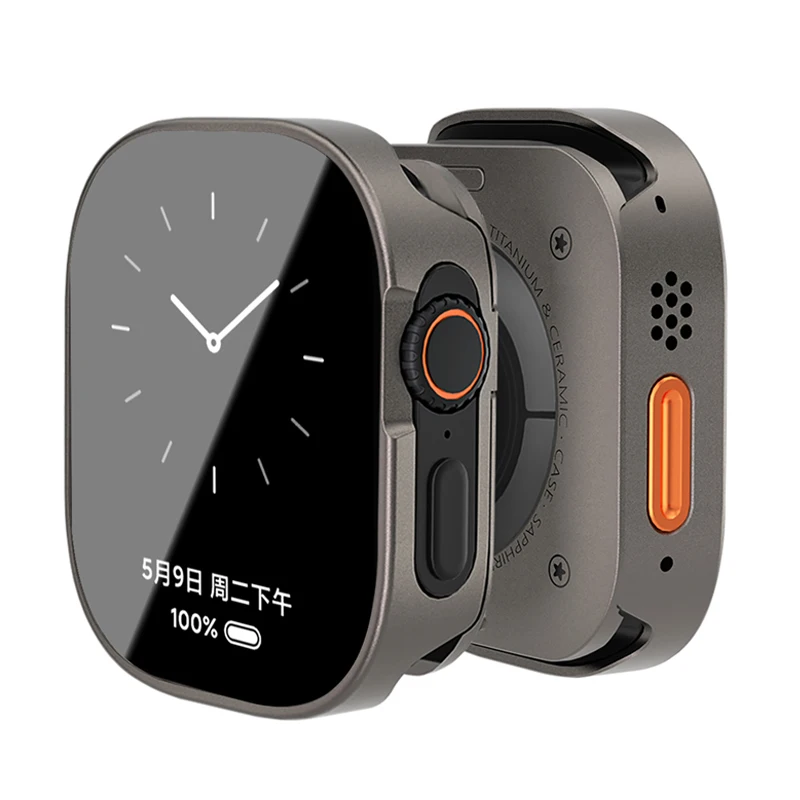 

Новый водонепроницаемый чехол из алюминиевого сплава с полным покрытием для Apple Watch Ultra 3 49 мм, 46 мм, 45 мм, 44 мм, 42 мм, Iwatch Series 11, 10, 9, 8, 7, 6, SE