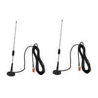 2X UT-106UV SMA-Female Car Magnetic Dual Band Antenna For Baofeng UV-5R UV-82 UV-9R Walkie Talkie