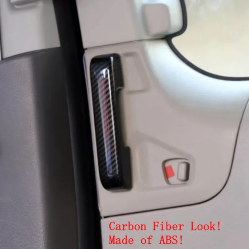 

Inner Rear Door Handle Doorknob Pull Frame Cover Trim Fit For Nissan NV200 / Evalia 2018-2022 Matte / Carbon Fiber ABS