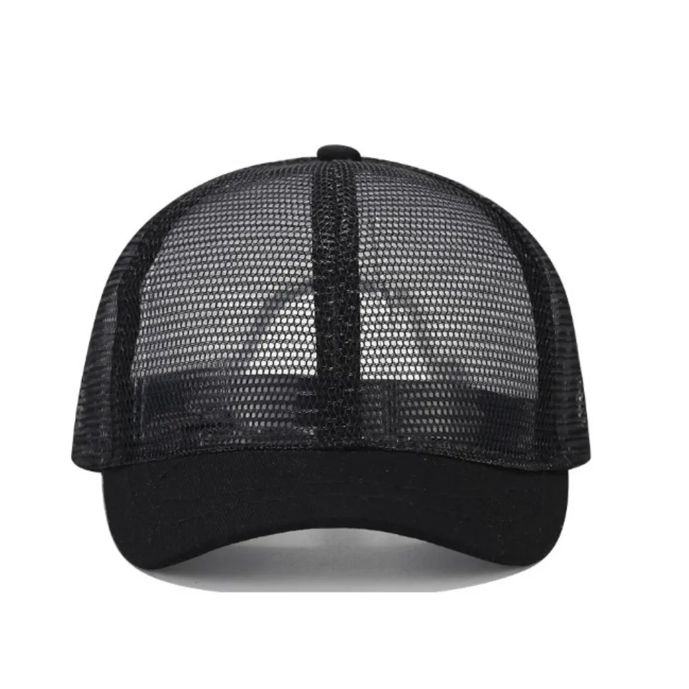 New Short Brim Baseball Cap Full Mesh Breathable Thin Equestrian Hat Men\'s Trendy Women\'s Ins Short Brim Peaked Cap Summer