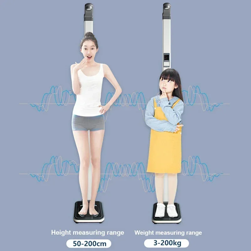 voice function height and weight scale bmi height and weight measuring machine ultrasonic height measurement