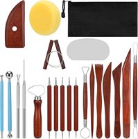 Factory produces cross border red clay tools stainless steel clay tools Clay clay diy tools complete set