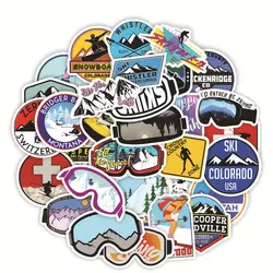 10/30/50pcs Sports Skiing Stickers Laptop Bicycle Guitar Skateboard Sticker Kid DIY Graffiti Waterproof Stickers Toy