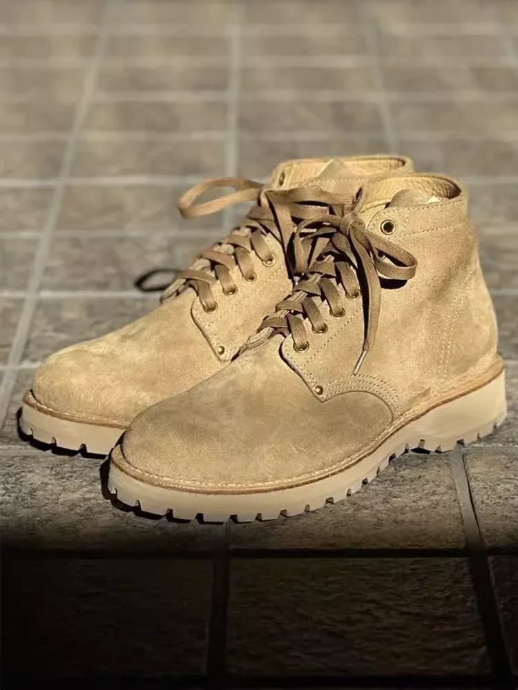 VISVIM BRIGADIER 스웨이드 두꺼운 밑창, Goodyear 작업 신발, 24ss, 신상