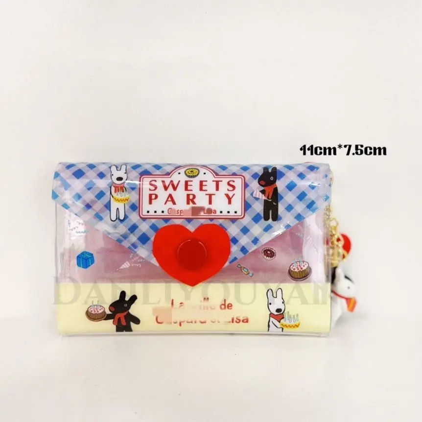 

Kawaii Black White Dog PVC Triple Fold Coin Bag Cartoon Anime Cute ID Card Bag Small Item Storage Bags Girl Birthday Gifts Toys
