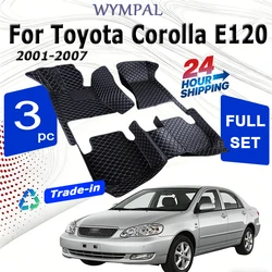 Car Floor Mats For Toyota Corolla E120 2001~2007 Waterproof Protection Car Mats Fully Set Acesorios Para Autos Car Accessories