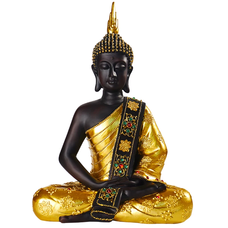 

Entrance Buddha Ornament South East Asia Zen Home Decoration Thailand Sitting Buddha Crafts Yoga Club Soft Decoration