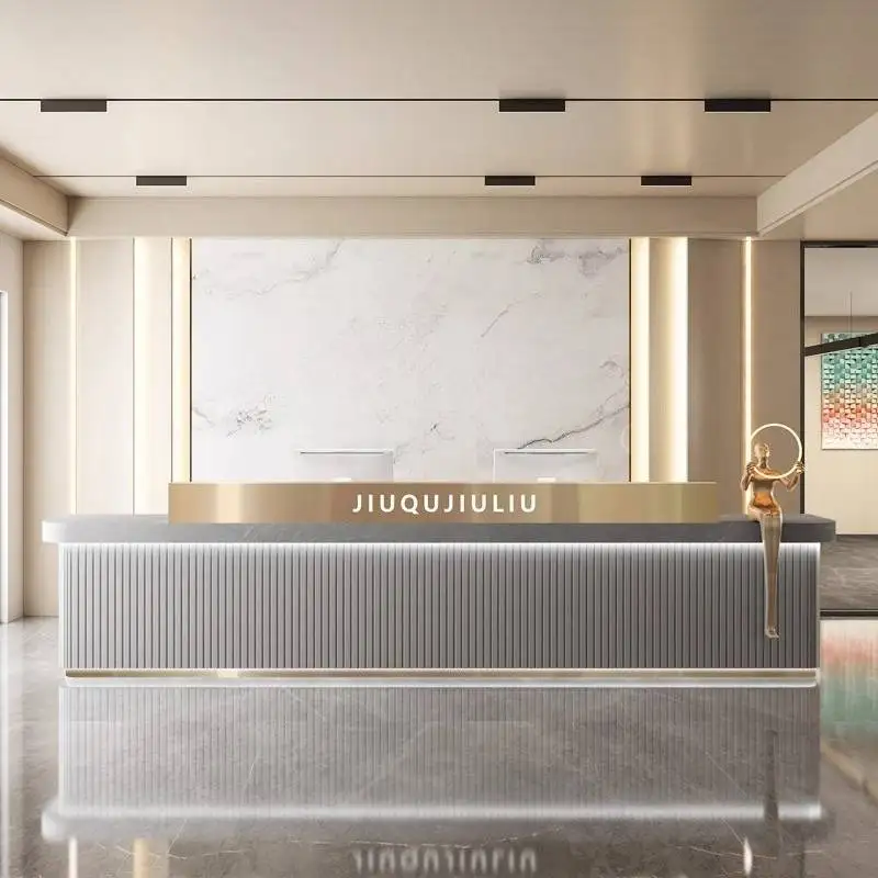Boutique Modern Reception Desks Kitchen Restaurant Podium Lectern Reception Desks Pulpit Cashier Mostrador Recepcion Furniture