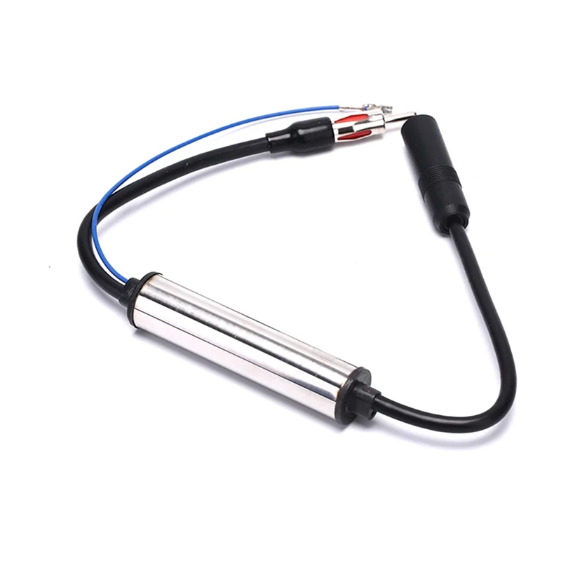 

ABUO-Car Antenna Plug Radio FM Inline Aerial Signal Amplifier Radio FM Booster Extension Cable