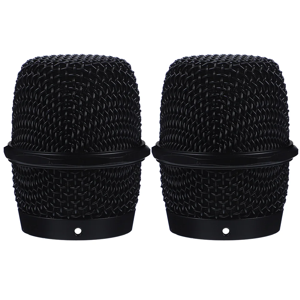 

2Pcs Wireless Microphone Steel Network Grille Metal Replacement Windscreen Durable For KTV Conference News Interviews Dance Ball