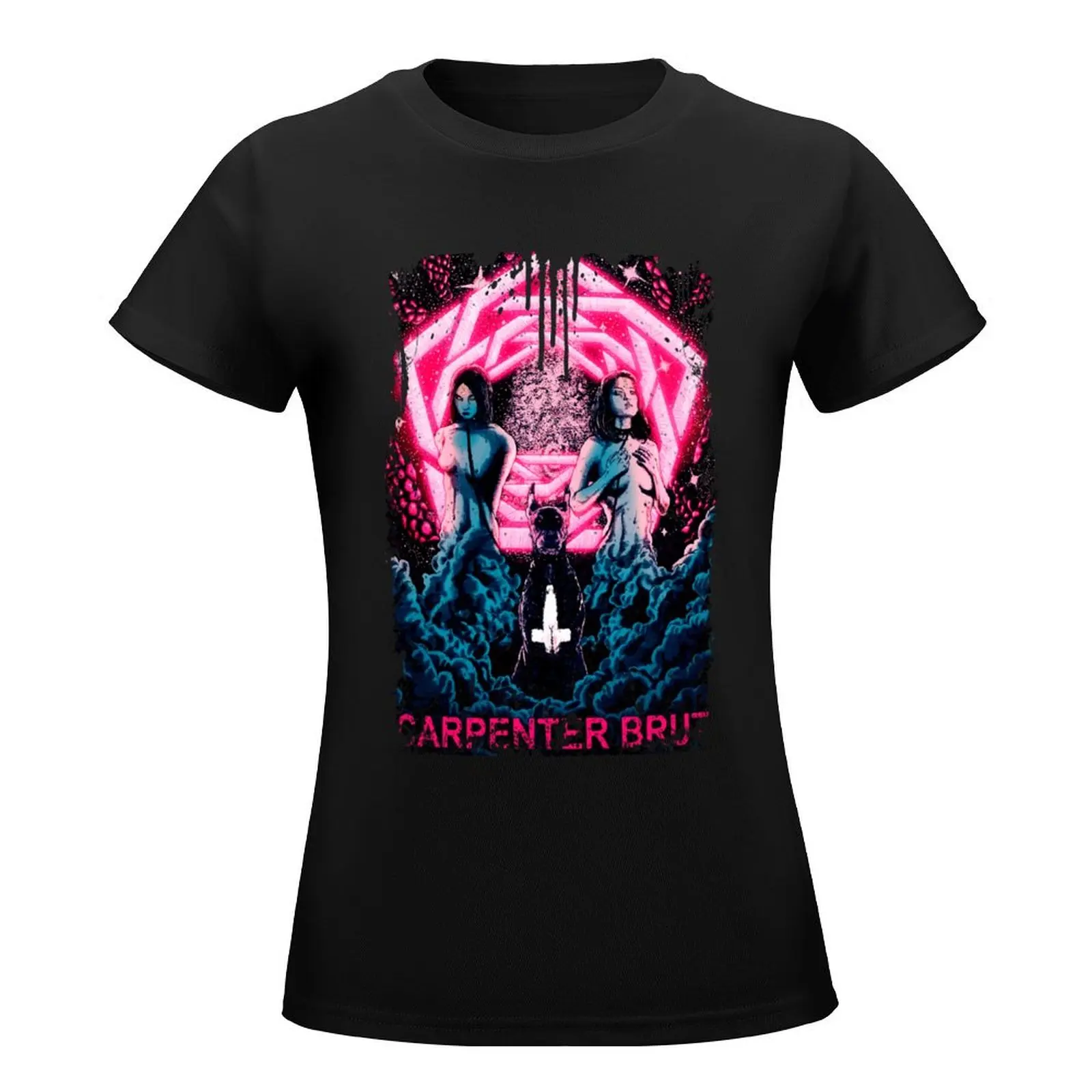 Carpenter Brut Distressed T-Shirt heavyweights new edition western t shirts for Women