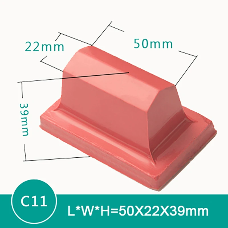 C11 Pad Printing Rubber Head Making Cliche For Pad Printing Size:L*W*H=50x22x39mm