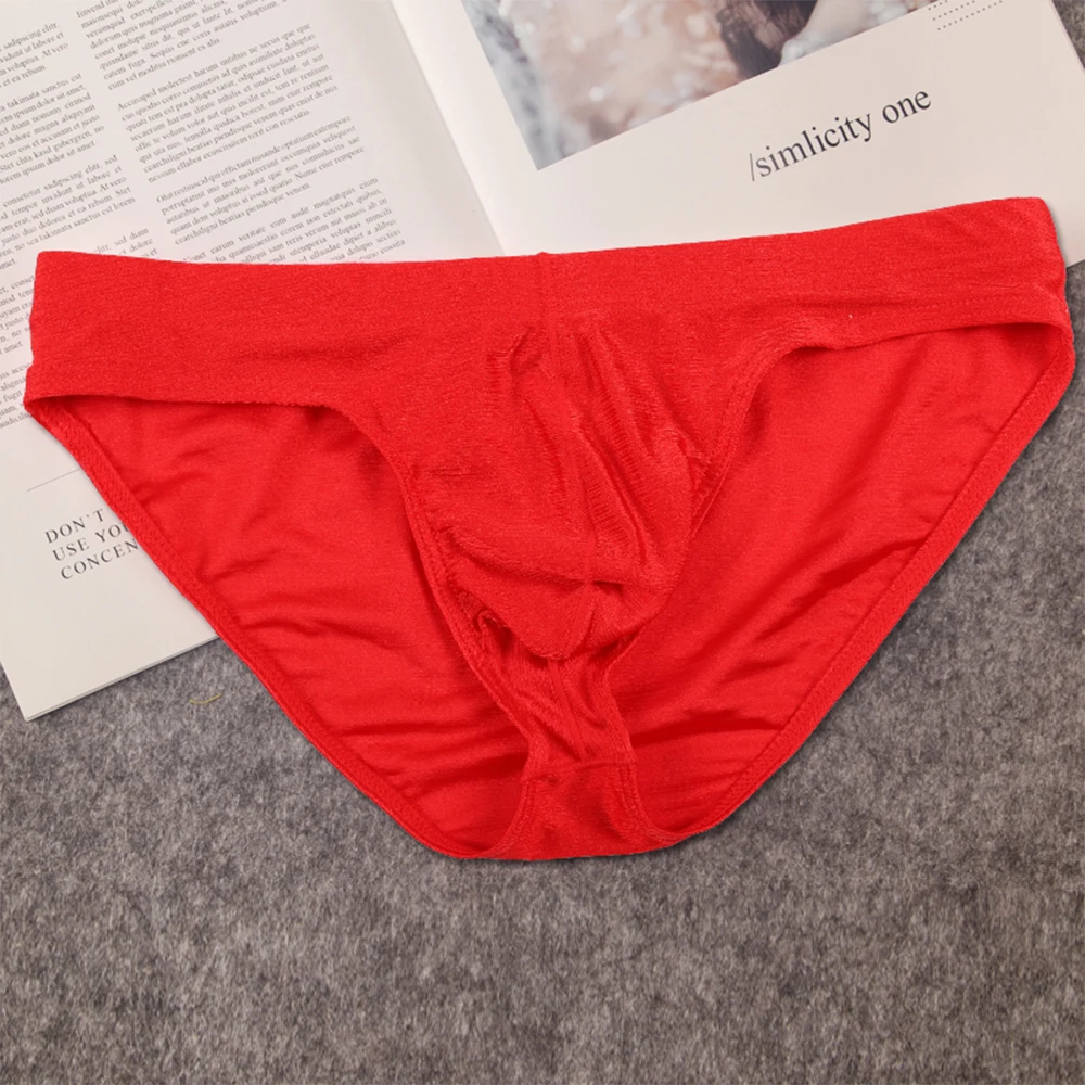 

Мужское нижнее белье, удобное мужское нижнее белье с низкой посадкой, сексуальные нейлоновые трусы из ледяного шелка с чехлом для бикини, доступны различные цвета