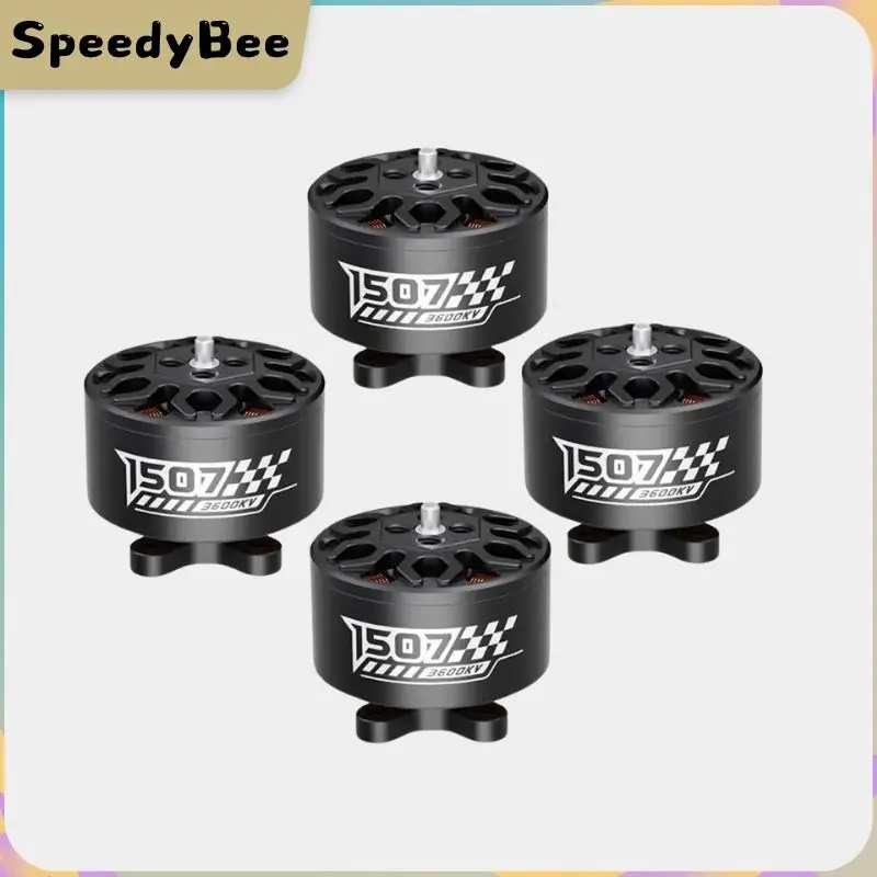 

Бесколлекторный двигатель SpeedyBee 1507-3600KV для FPV-квадрокоптера Master3X 3-3,6 дюйма для гонок и фристайла