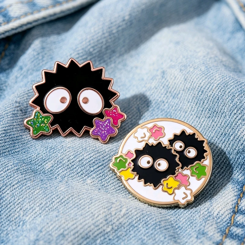 Niedliche Elfen-Emaille-Anstecknadel, lustiges Anime-Abzeichen, Rucksack-Pin, Brosche, Schmuckgeschenk, modisches Accessoire für Freunde, Kleidungszubehör – Detail 1