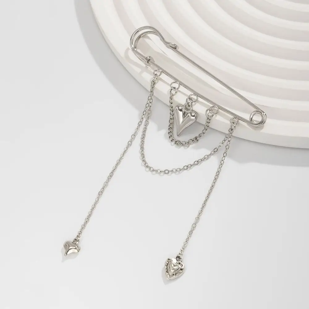 القلب لؤلؤة القوس بروش انفصال زر المشابك بنطلون الساق الزخرفية بروش اللؤلؤ قابل للتعديل جان صالح تشديد مشبك