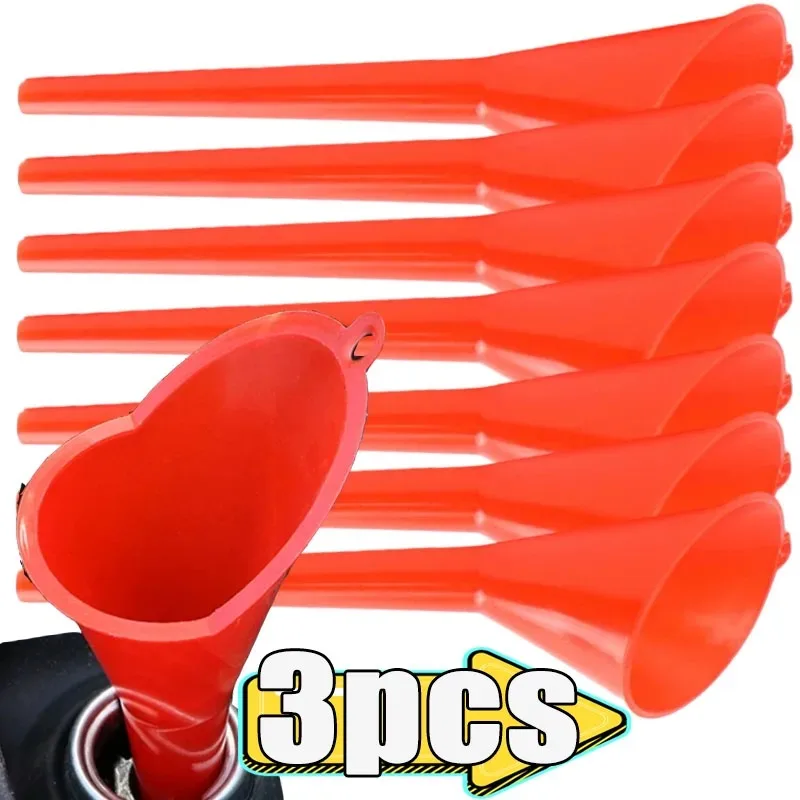 Anti-splash Plastic Oil Funnel Filling Equipment Car Long Stem Oil Fuel Filling Tools Car Accessories Motorcycle Refueling Tools