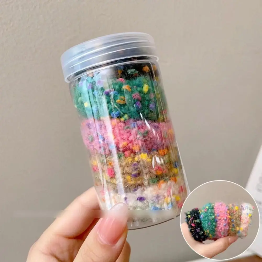 الملونة نقطة أفخم الشعر حلقة عالية مرونة سميكة ذيل حصان حامل التعادل الشعر لا ضرر لينة المخملية عقال النساء فتاة الشعر التبعي #1