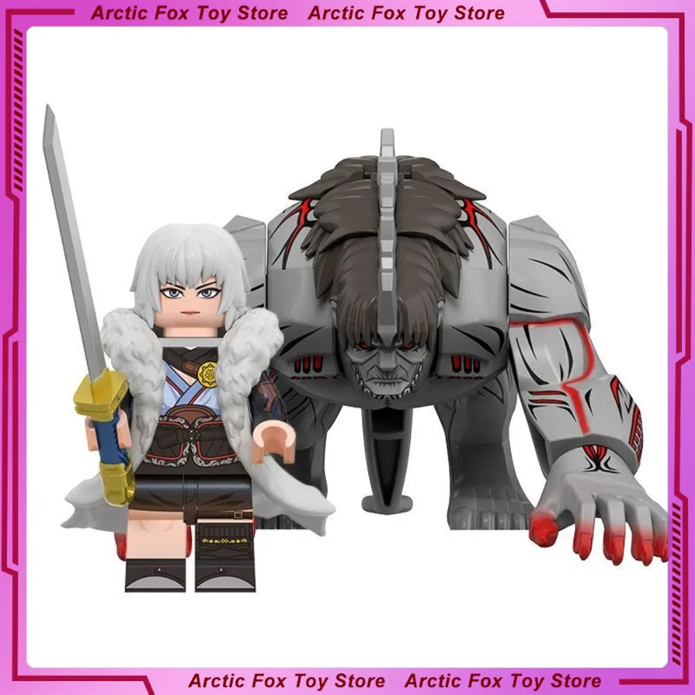 White Moon Queen Animalize Mark Peripheral PVC Model Assembled Building Block Statue Desktop Decoration Ornaments Gifts Toys view 2