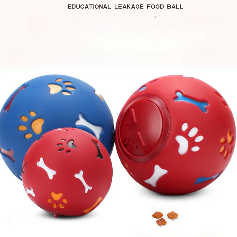 Pet Dog Cat Leakage FoodBall Pets resistente TeethBite giocattoli interattivi FunBalls prodotti aumenta PetlQ e rilascia lo Stress