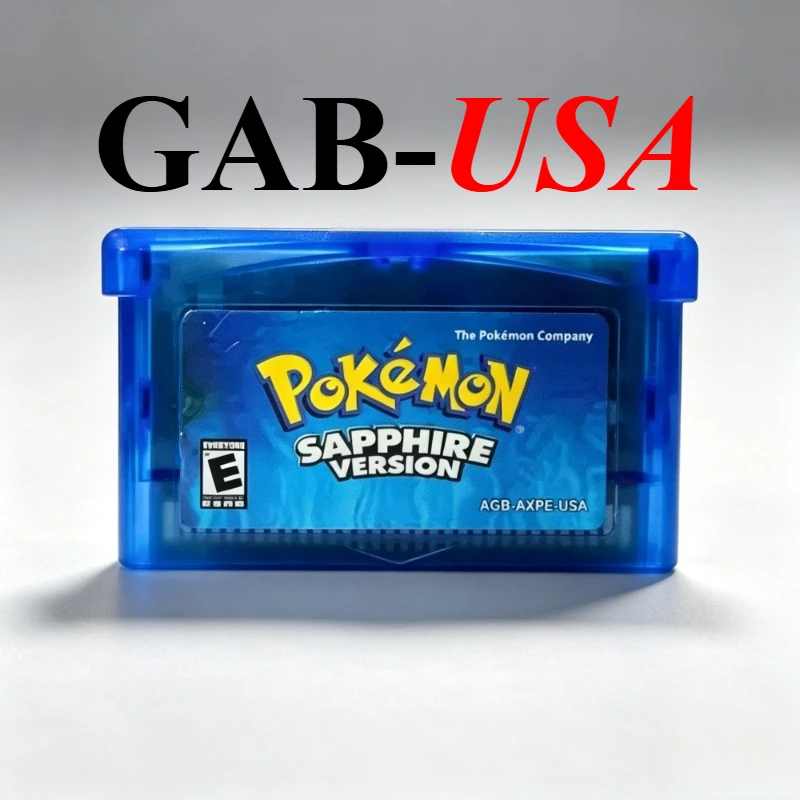 USA GBA Pokémon Spielmodul 32-Bit Videospielkonsolen-Karte AshGray Liquid Crystal Light Platinum Spielkarten-Sammlung Geschenk – Detail 3