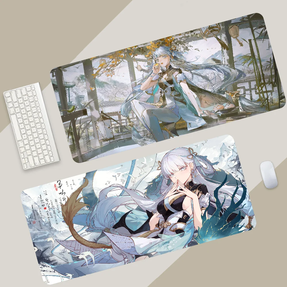 Wuthering Wave Jinhsi Gaming Mouse Sub, Deskvirus Keyboard Polymer, Desk Protector, Desk Pads, Accessoires PC