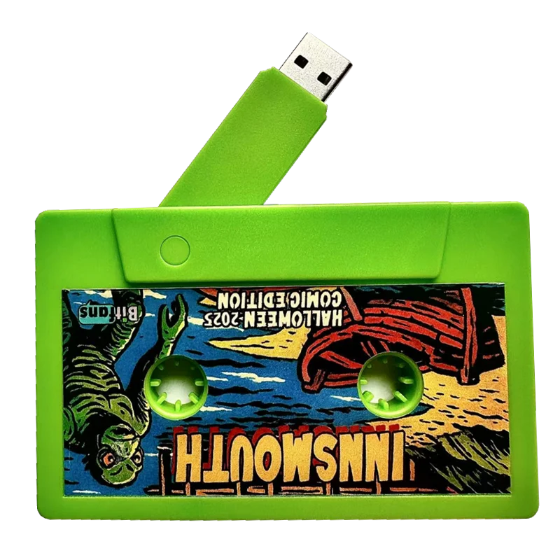 20 Pz/lotto Cassetta A Colori Modello USB 2.0 Flash Drive 4GB 8GB 16GB 32GB 64GB 128GB e Scatola Trasparente LOGO Personalizzato Gratuito