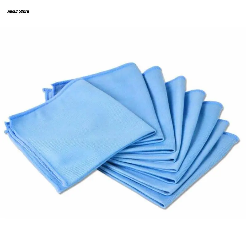 Car Cleaning Microfiber Glass Towel Cloth Towels Wash Window Polishing Absorbent Windshield Cloth 30cmx30cm 1pcs