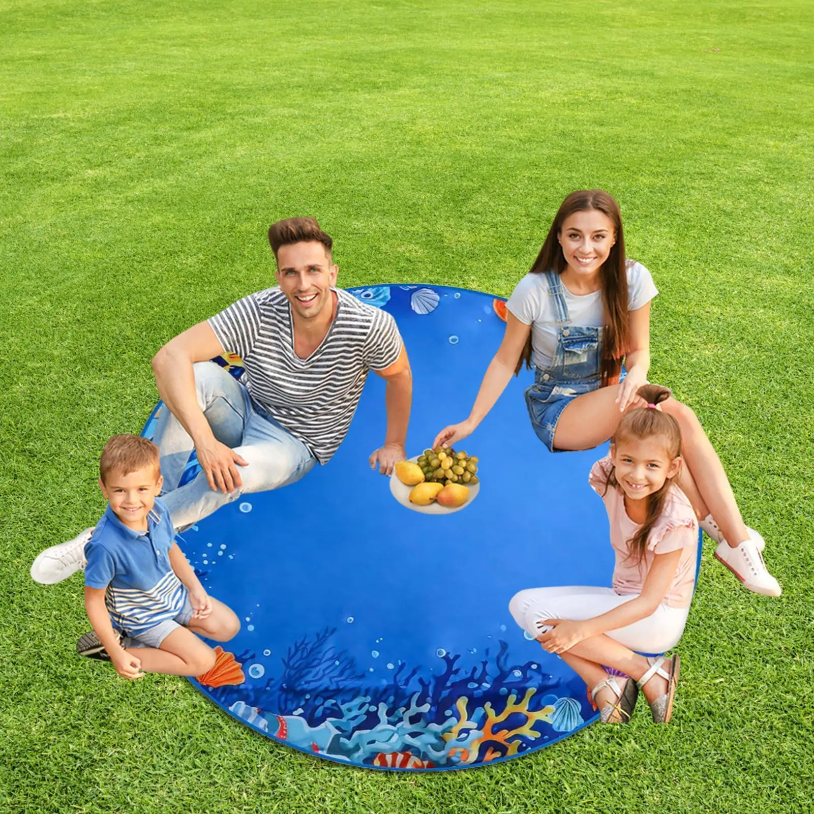 Baby Beach Pool Beach Blanket Paddling Pool With Carrying Bag Sandproof Water Play Outdoor Toy For Boys Girls Kids Child