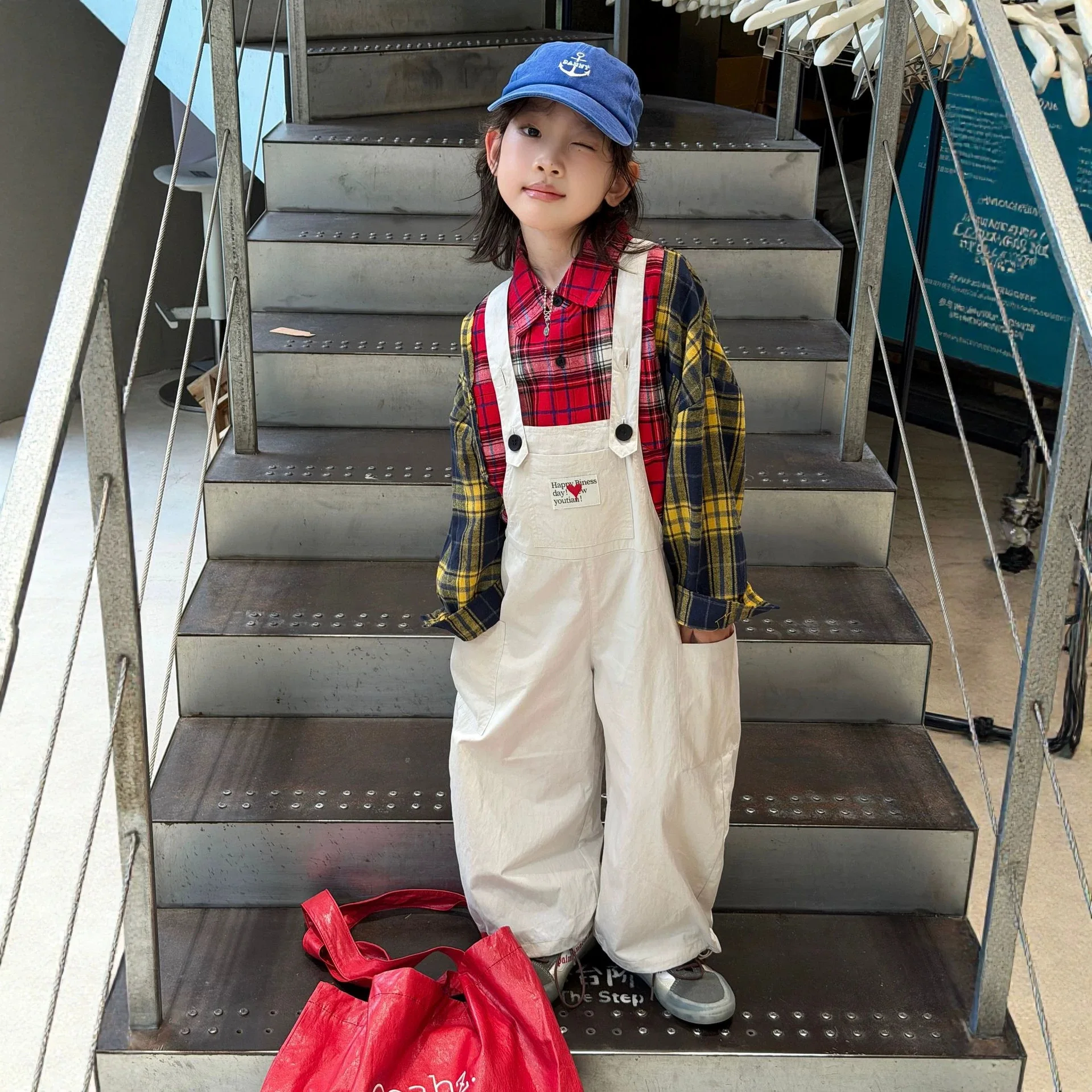 Children Clothes Kids Casual Pants 2026 Autumn New Loose Labeled Loose Overalls Boys Fashionable Kids Handsome Long Pants