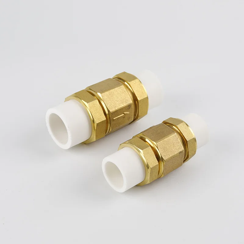 

Линейный пружинный обратный клапан с латунной резьбой 1/2 дюйма 3/4 дюйма 1-1/2 дюйма с внутренней резьбой NPT Односторонний поплавковый клапан с защитой от обратного потока воды