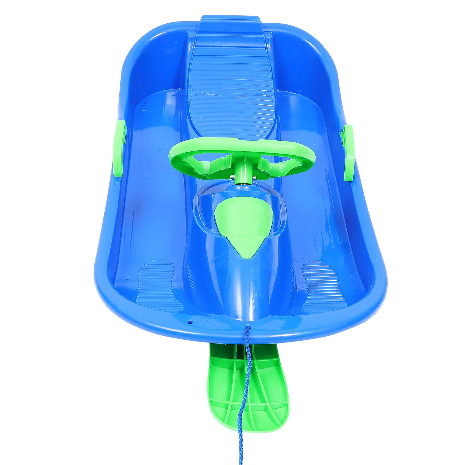 

1pc Extra Thick Ski Board With Steering Wheel Brakes For Kids Adults Outdoor Snowboard Sand Grass Slope Multipurpose Sled