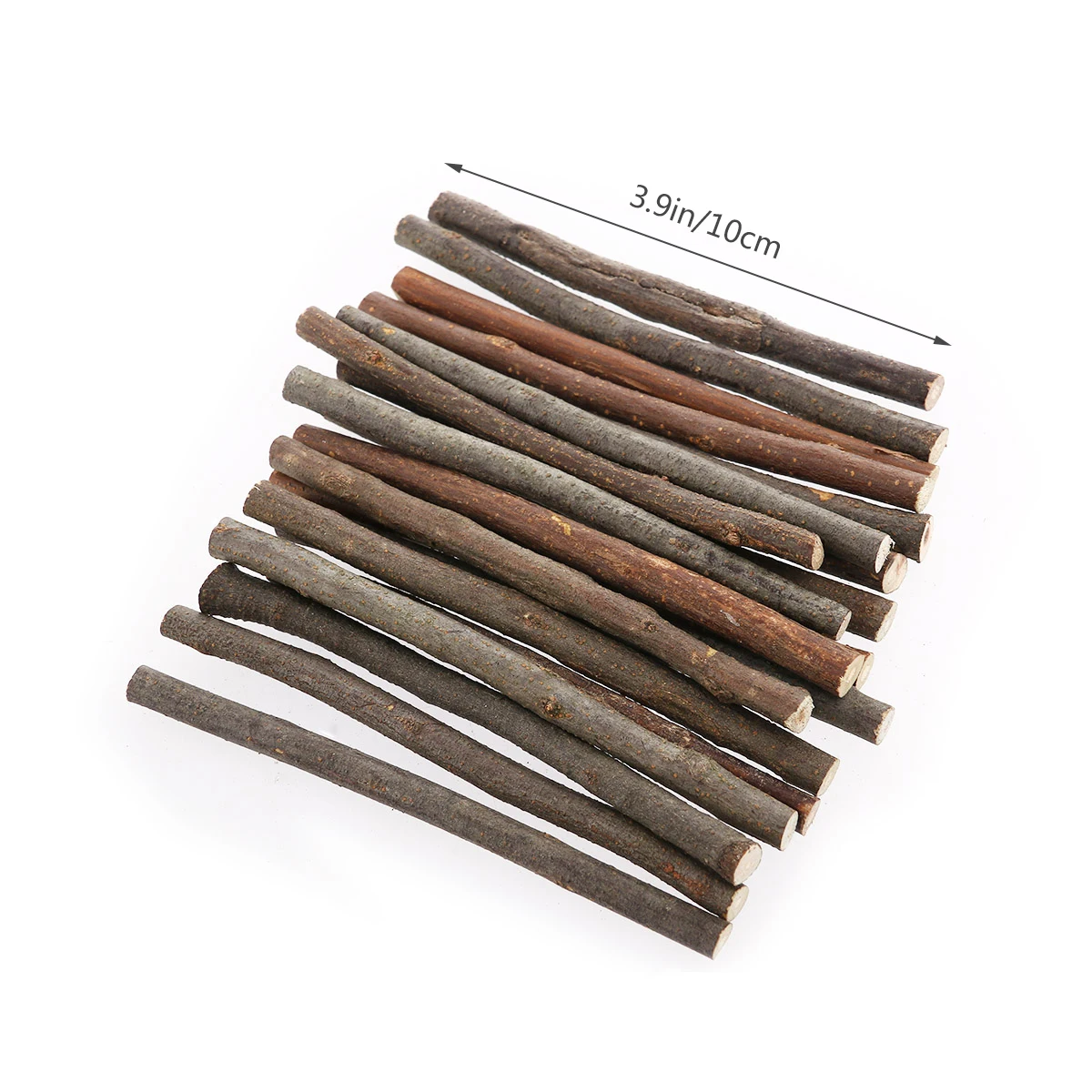 

20Pcs Wood Sticks Natural Wood Color 10cm Long 0.5-0.8cm Diameter Fine Cutting on Both Sides DIY Craft Decorations Wedding