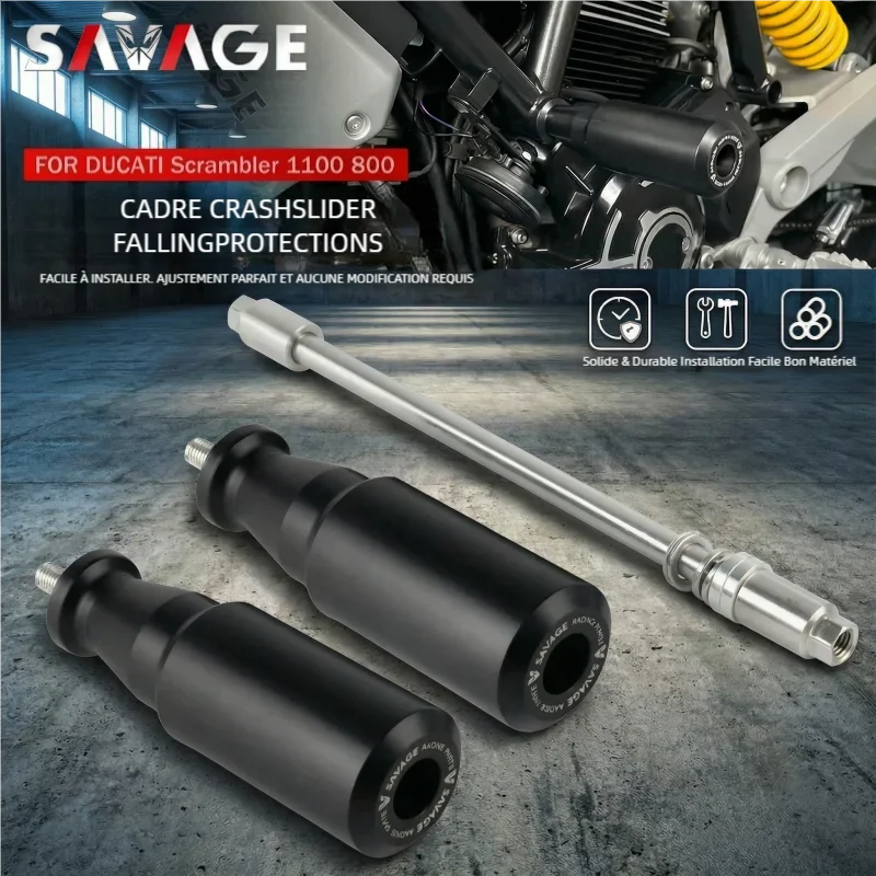 Protecteur de Choc de Cadre DUCATI Adapté pour Scrambler 1100/800 Streetfighter 848/1100 Coussin de Choc de Moteur de Moto Protection de Carénage