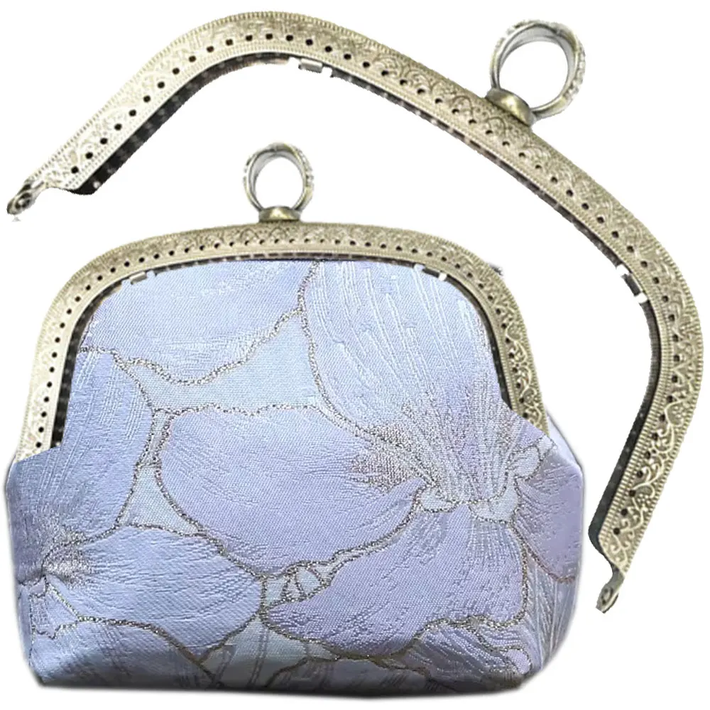 

10PCS 18cm Antique Bronze Silver Light Gold Ring Head Luggage Metal Purse Frame Handmade DIY Bag Mouth Craft Clutch Making