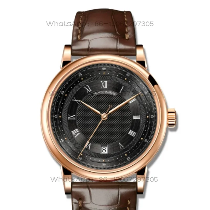Watch Men's Mechanical Watch Fully Automatic Swiss Movement Blue Steel Needle Ultra-Thin Calendar Men's Watch