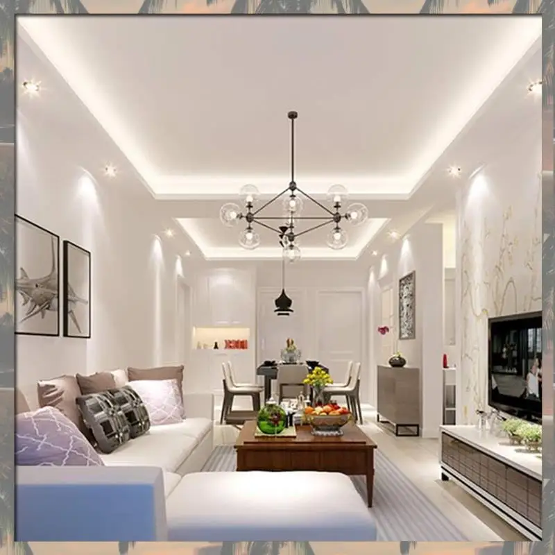 

A70U New 10PCS LED Flush Mount Ceiling Light 9W GX53 Base Recessed Round Ceiling Spotlight For Cabinets, Ceilings, Display Cabin