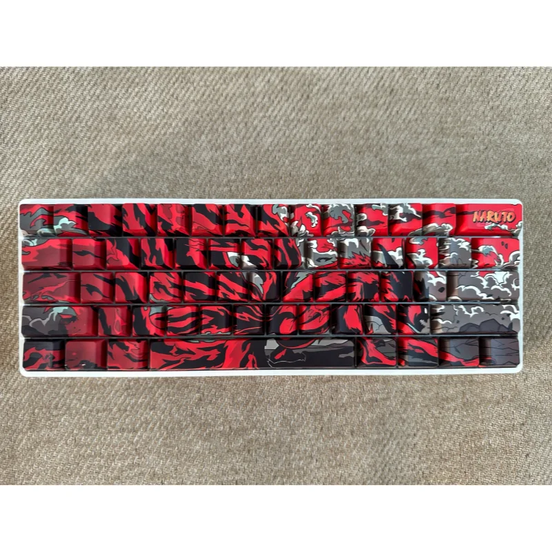 

Новые колпачки для клавиш Ninja с гравировкой, совместимые с надписями, 87 колонн, подходят для Wootingez63made 68 Night Demon, другие клавиатуры ниже 87