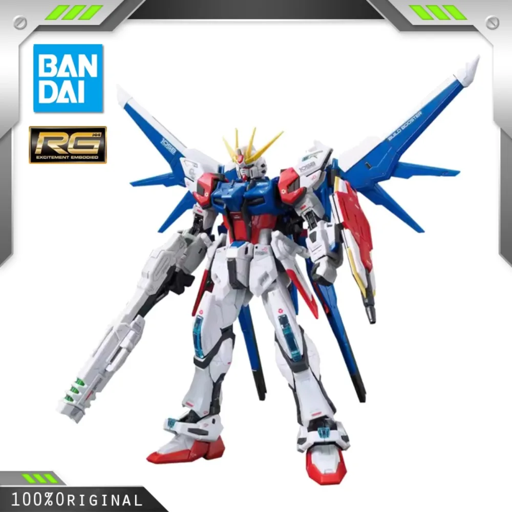 BANDAI Anime RG 1/144 GAT-X105B/FP BUILD STRIKE GUNDAM FULL PACKAGE Assembly Plastic Action Toys Figures Gift