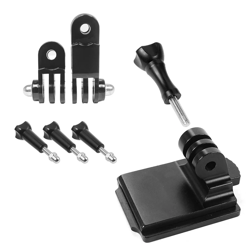 ヘルメット固定マウント M5 ロングサムスクリューナットレンチ付き GoPro Hero 13 Insta360 DJI OSMO アクションカメラマウントベースホルダー用