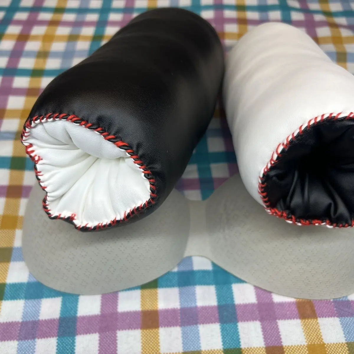 Handmade Lather Face Cotton Blended Massage Use Tube Sleeve Man Protection Cover