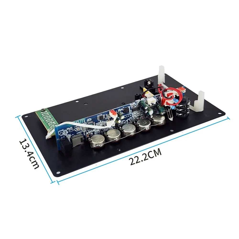 7.4v 디지털 블루투스 증폭기 보드 마이크 입력 U 디스크 녹음 증폭기 6-10 인치 스피커 용 30w