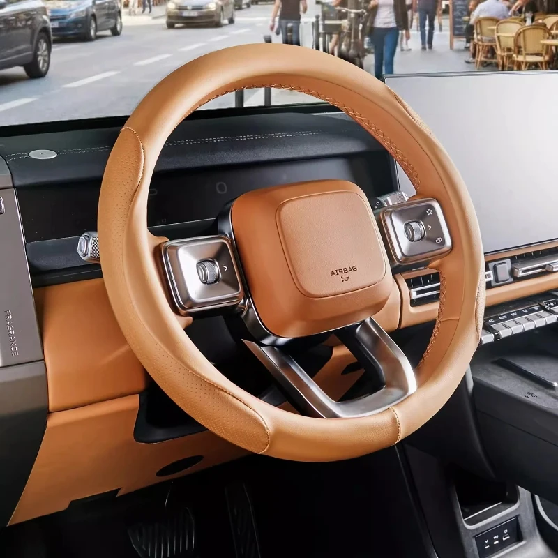 

For Chery iCAR V27 2026 Steering Wheel Cover All-Season Car Interior Non-Slip Handle Protective Cover Modification Accessory