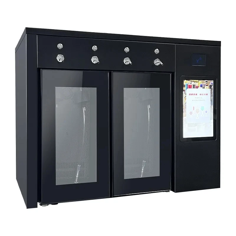 dispenser, constant temperature refrigeration automatic scanning code vending , red wine hine nitrogen