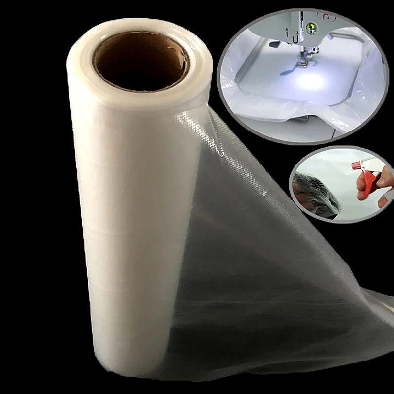 

11.8in*10 Yd Water-Soluble Embroidery Film Stabilizer, Suitable for Machine Embroidery