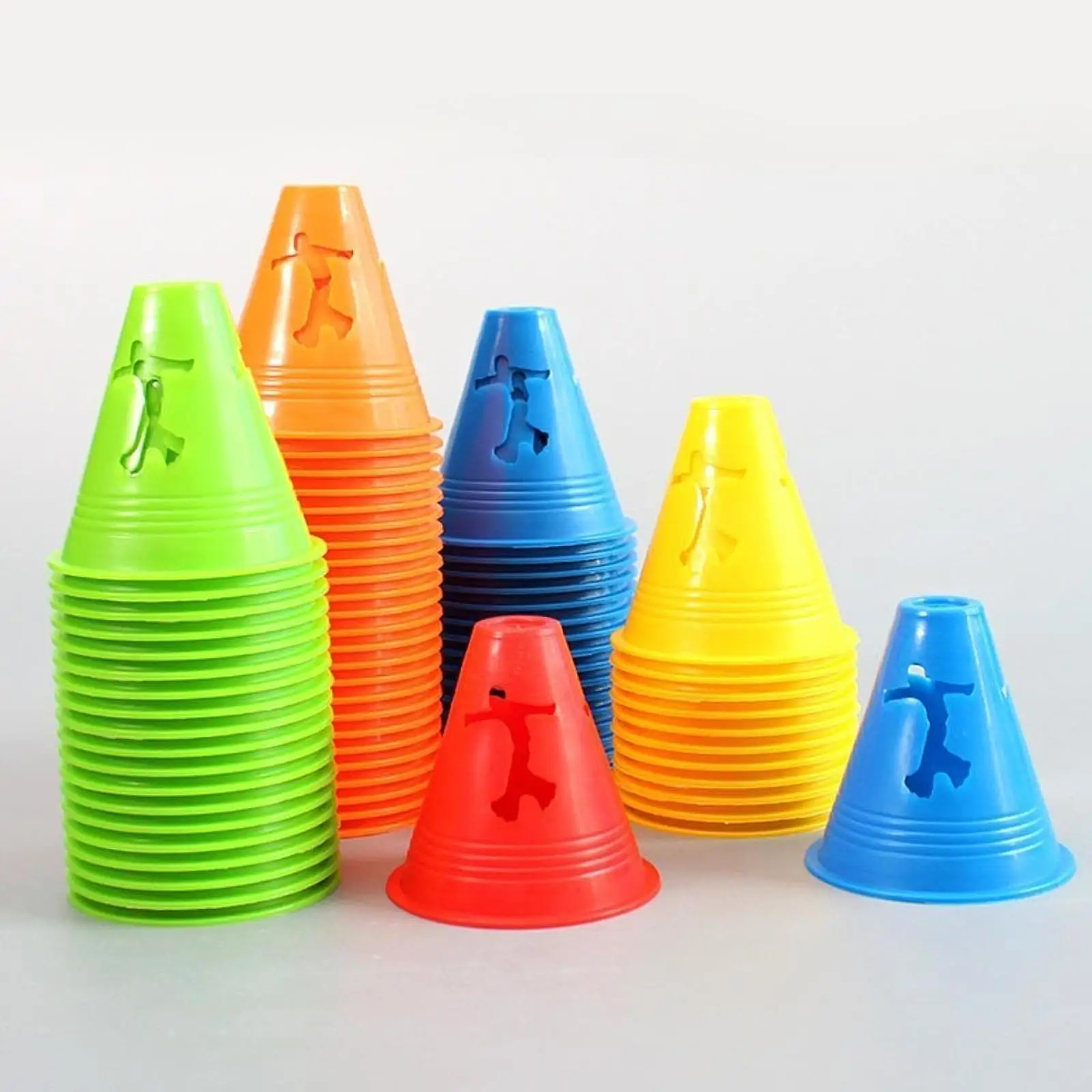 

Ветрозащитные прочные конусы-барьеры для роллер-скейтинга, игр на поле, тренировок по баскетболу, футболу и другим видам спорта