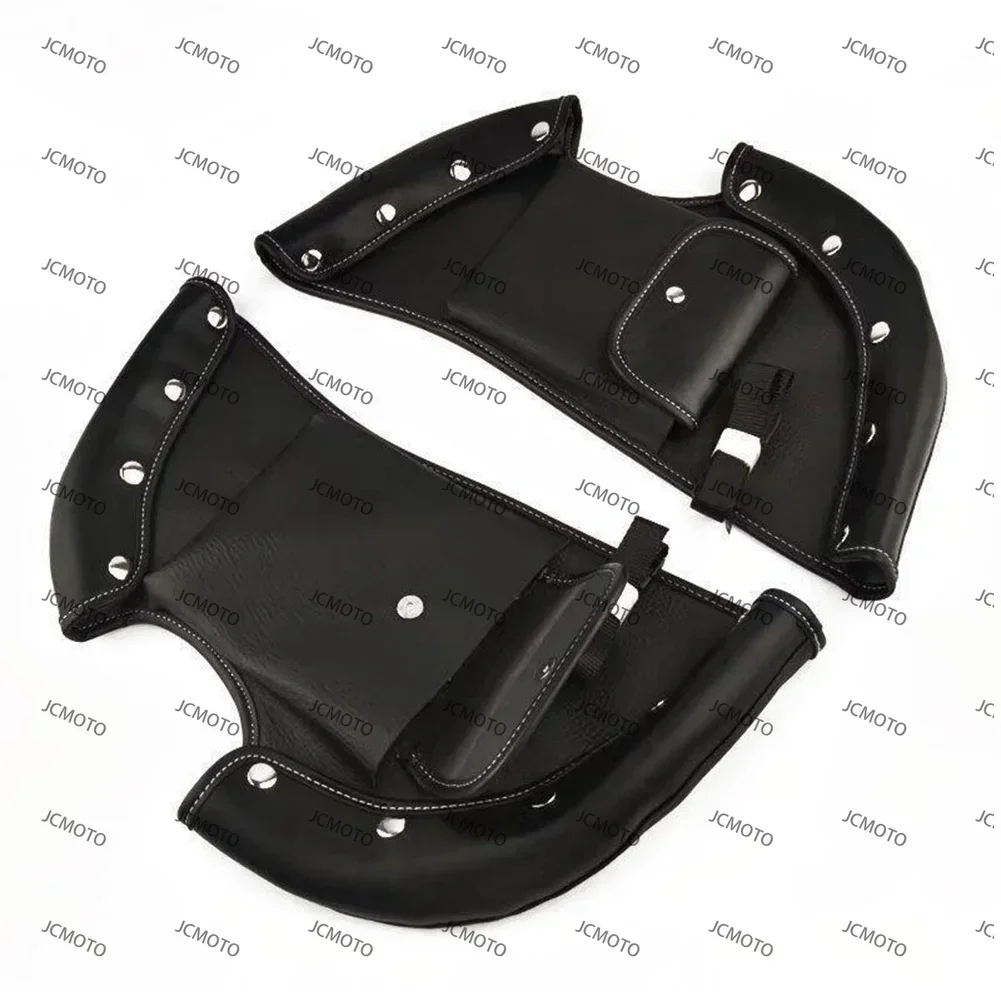 

for Indian 2014 2015 2016 2017 2018 2019 2020 2021 2022 2Pcs Motorcycle Soft Lowers Chaps Leg Wind Deflectors Windshield Cover