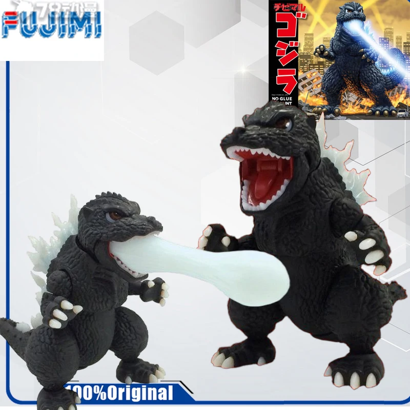 Original   FUJIMI CHIBI MARU GODZILLA SERIES NORMAL EDITION 06 GODZILLA 2003   Action Figure Assembly Model Toys Collectible Mo