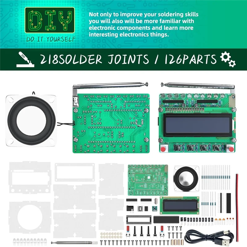 【NEW】FM Radio Kit DIY Soldering Projects Radio For Learning Teaching STEM Education Ideal Gift For Family And Friends